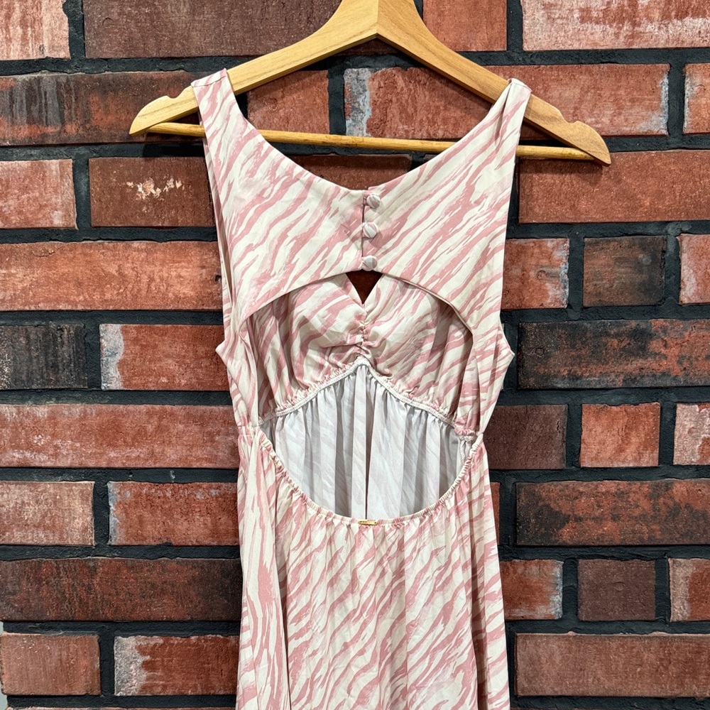 Zebra-Striped Cover-Up Maxi Dress - Picture 6 of 14